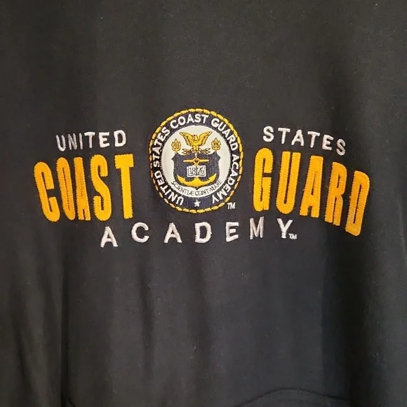 Vintage U.S. Coast Guard Academy Hooded Sweatshirt - Picture 2 of 4